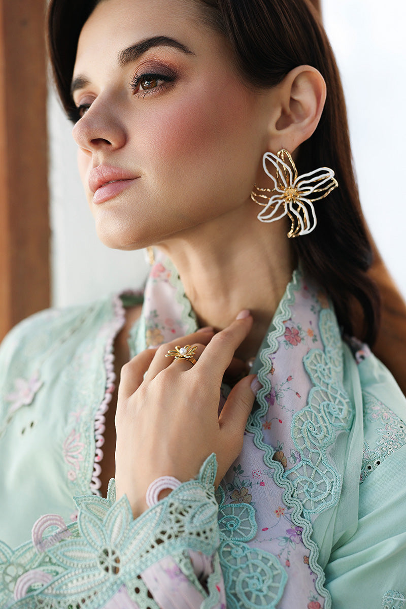 Qalamkar | Chikankari Eid Edit 26 | CM-08 SEREN - House Of Hania