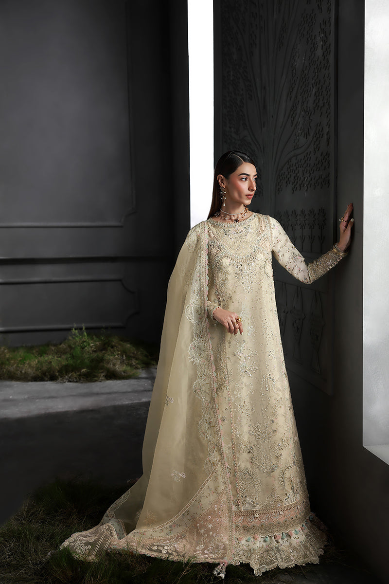 Qalamkar | Elirah Formals 25 | MF-04 IVORY GRACE - House Of Hania