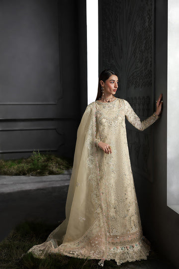 Qalamkar | Elirah Formals 25 | MF-04 IVORY GRACE - House Of Hania