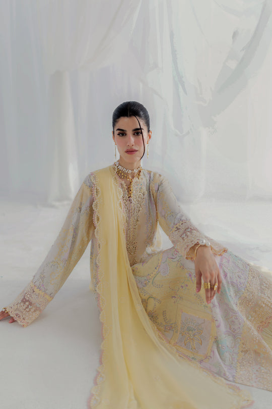 Qalamkar | Luxe Silk 25 | LK-03 LENI - House Of Hania