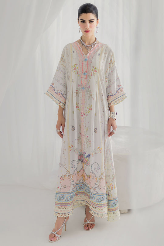 Qalamkar | Luxe Silk 25 | LK-08 BIANCA - House Of Hania