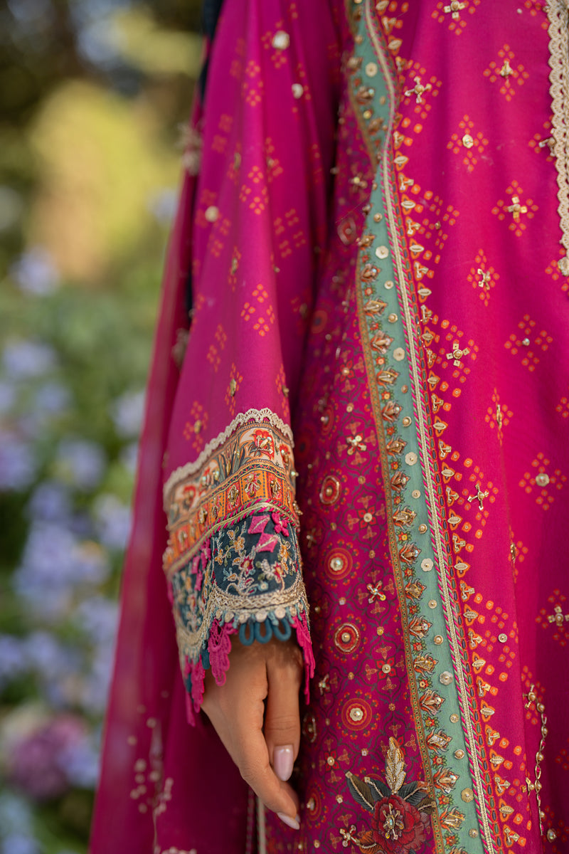 Qalamkar | Luxe Silk |  UA-01 ELIA - House Of Hania