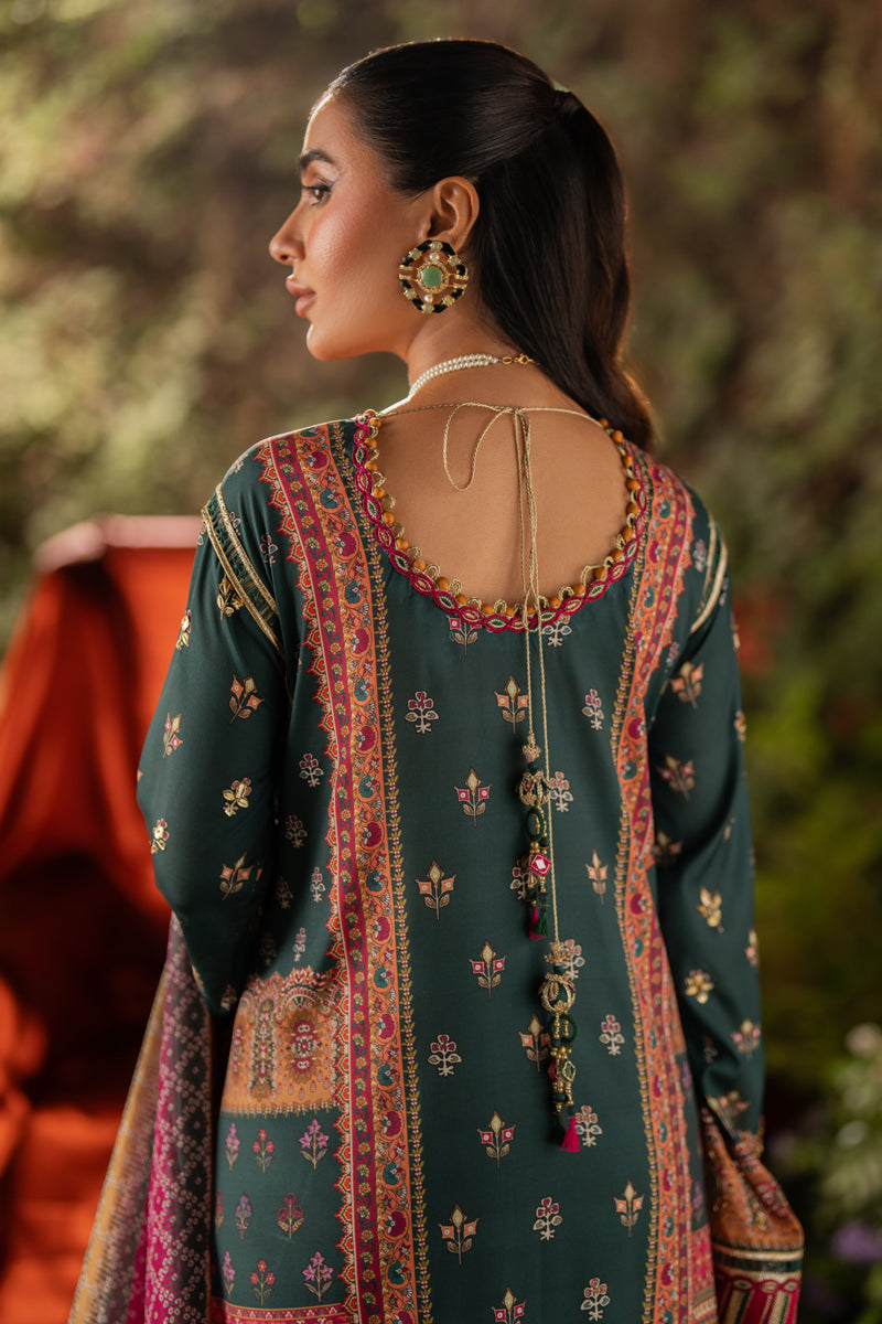 Qalamkar | Luxe Silk |  UA-02 NINA - House Of Hania