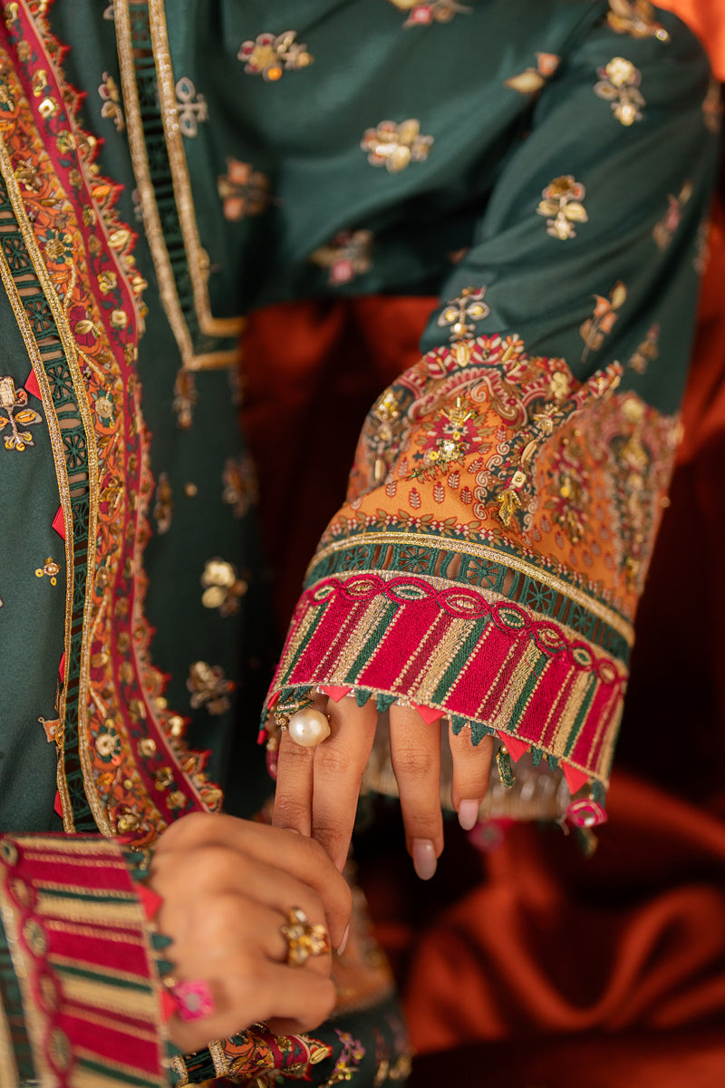 Qalamkar | Luxe Silk |  UA-02 NINA - House Of Hania