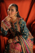 Qalamkar | Luxe Silk |  UA-02 NINA - House Of Hania