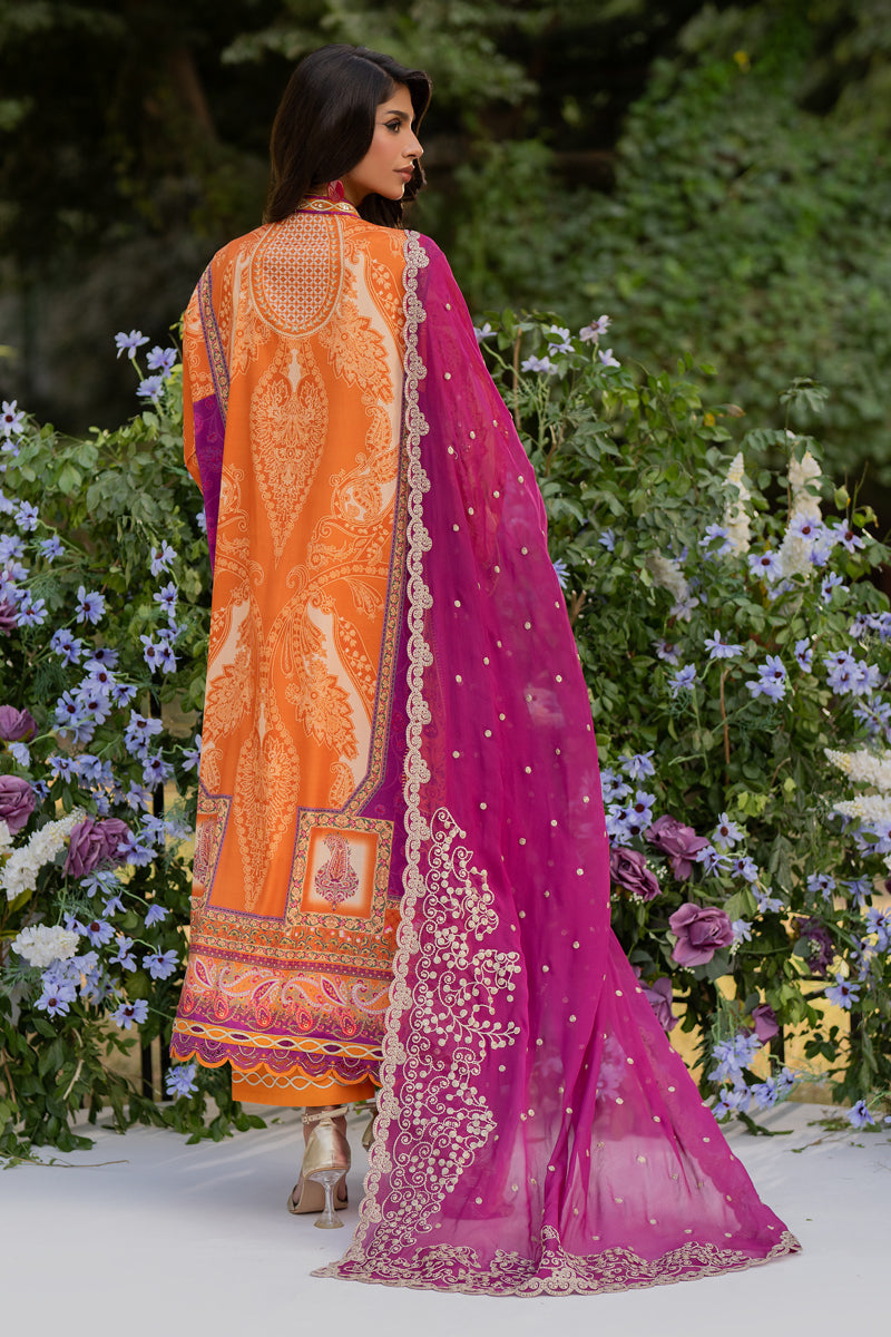 Qalamkar | Luxe Silk |  UA-03 ALMA - House Of Hania
