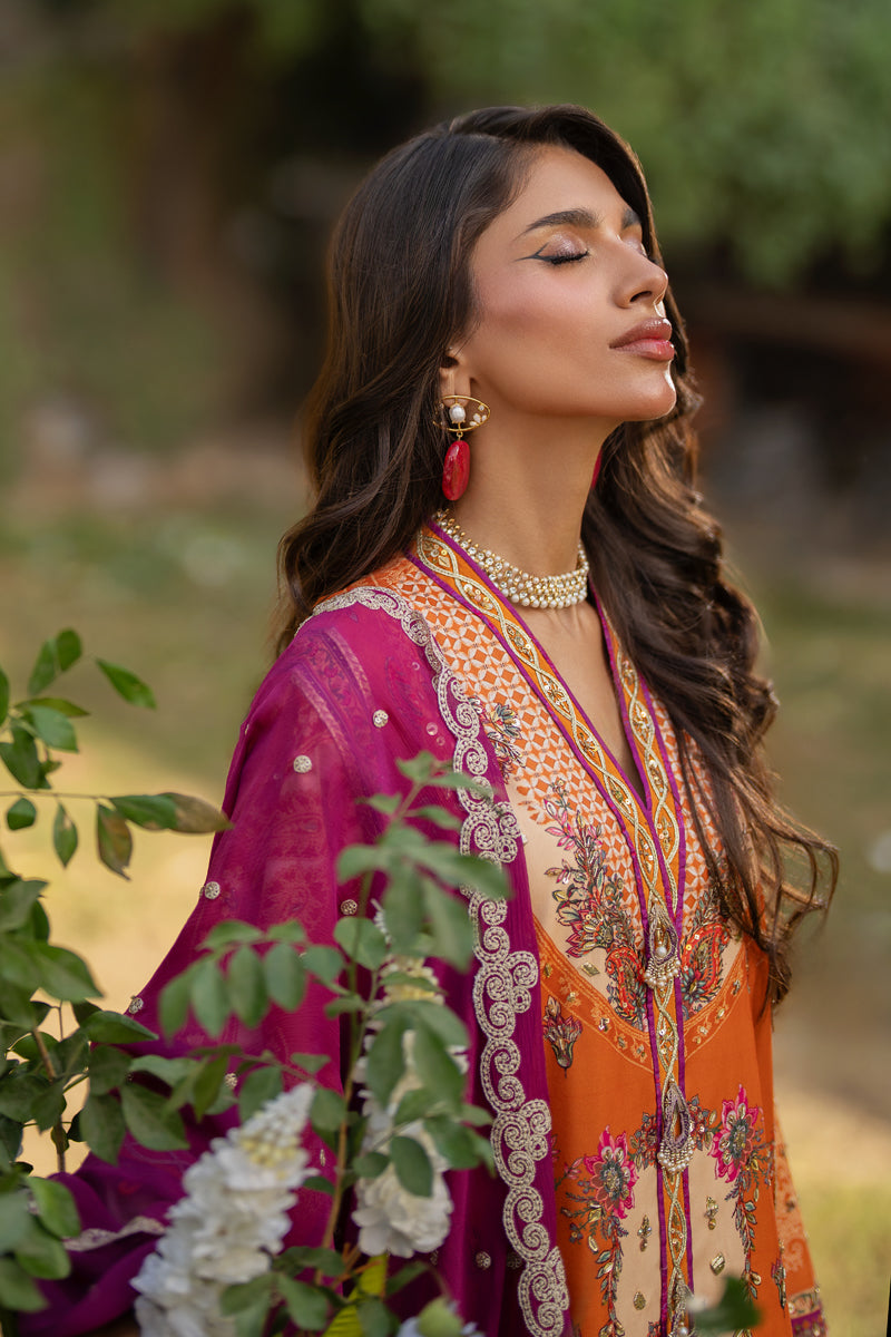 Qalamkar | Luxe Silk |  UA-03 ALMA - House Of Hania