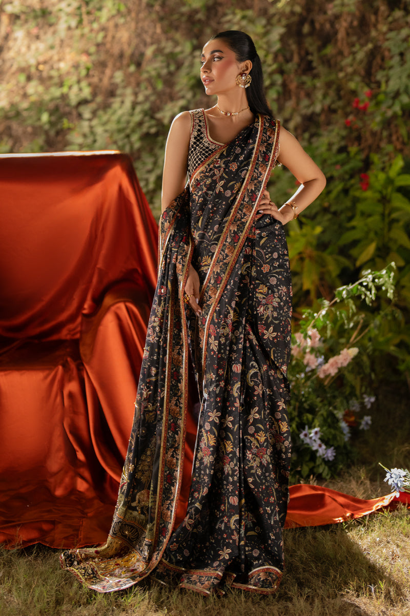 Qalamkar | Luxe Silk |   UA-04 AVA - House Of Hania