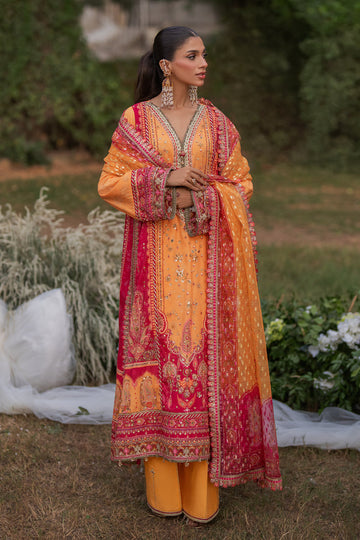 Qalamkar | Luxe Silk |  UA-05 FIORE - House Of Hania