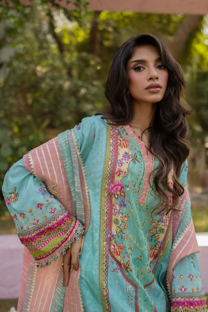 Qalamkar | Luxe Silk |   UA-06 SARA - House Of Hania