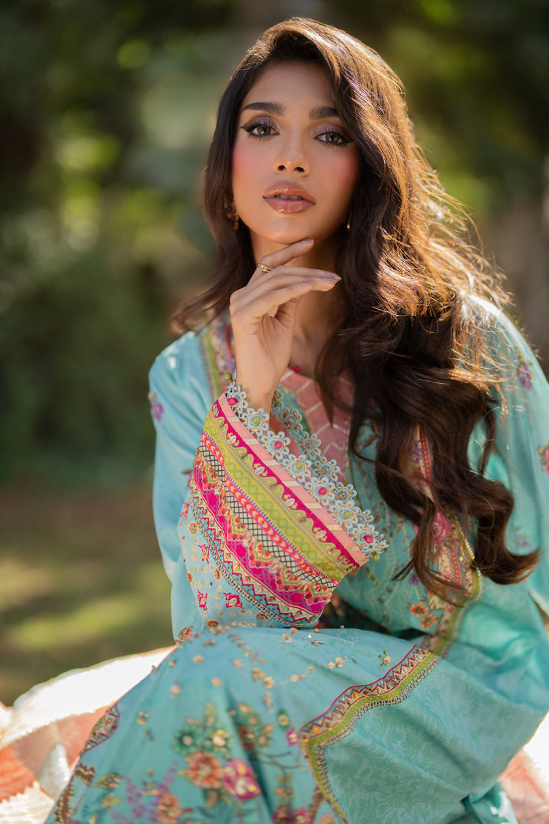 Qalamkar | Luxe Silk |   UA-06 SARA - House Of Hania