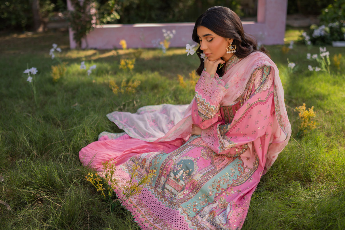 Qalamkar | Luxe Silk |   UA-07 TESSA - House Of Hania