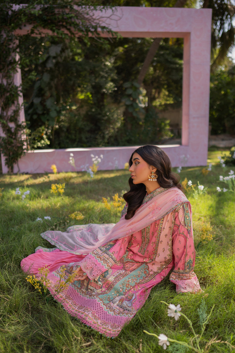 Qalamkar | Luxe Silk |   UA-07 TESSA - House Of Hania