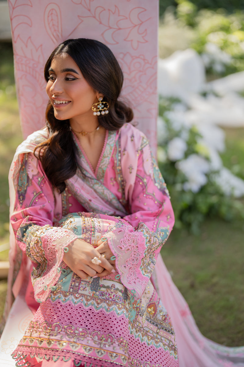 Qalamkar | Luxe Silk |   UA-07 TESSA - House Of Hania
