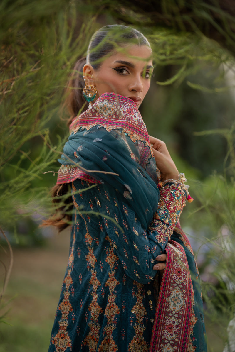 Qalamkar | Luxe Silk |  UA-09 TINA - House Of Hania