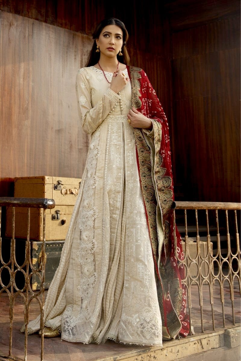 Qalamkar | Luxury Festive Lawn | FX-07 - House Of Hania