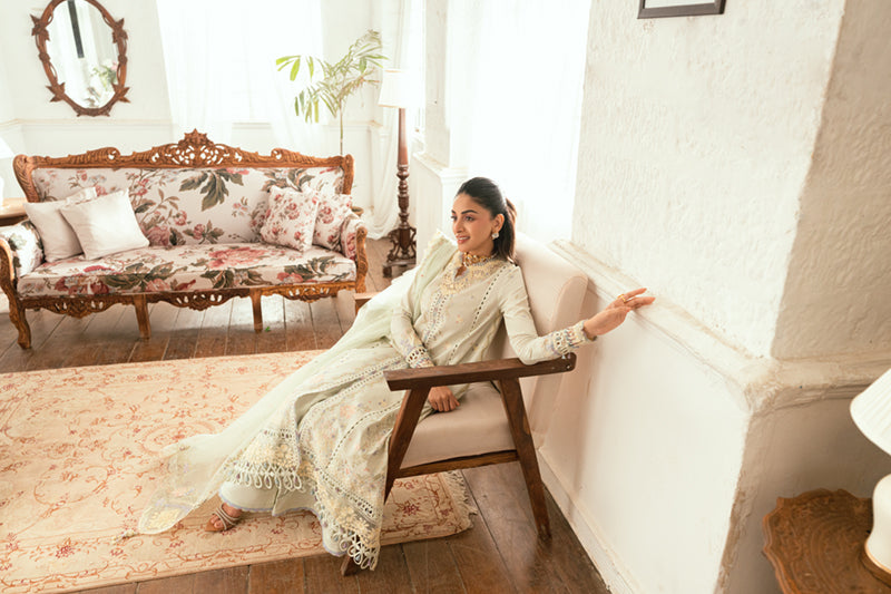Qalamkar | Luxury Lawn Eid Edit | SB-08 Rimsha - House Of Hania