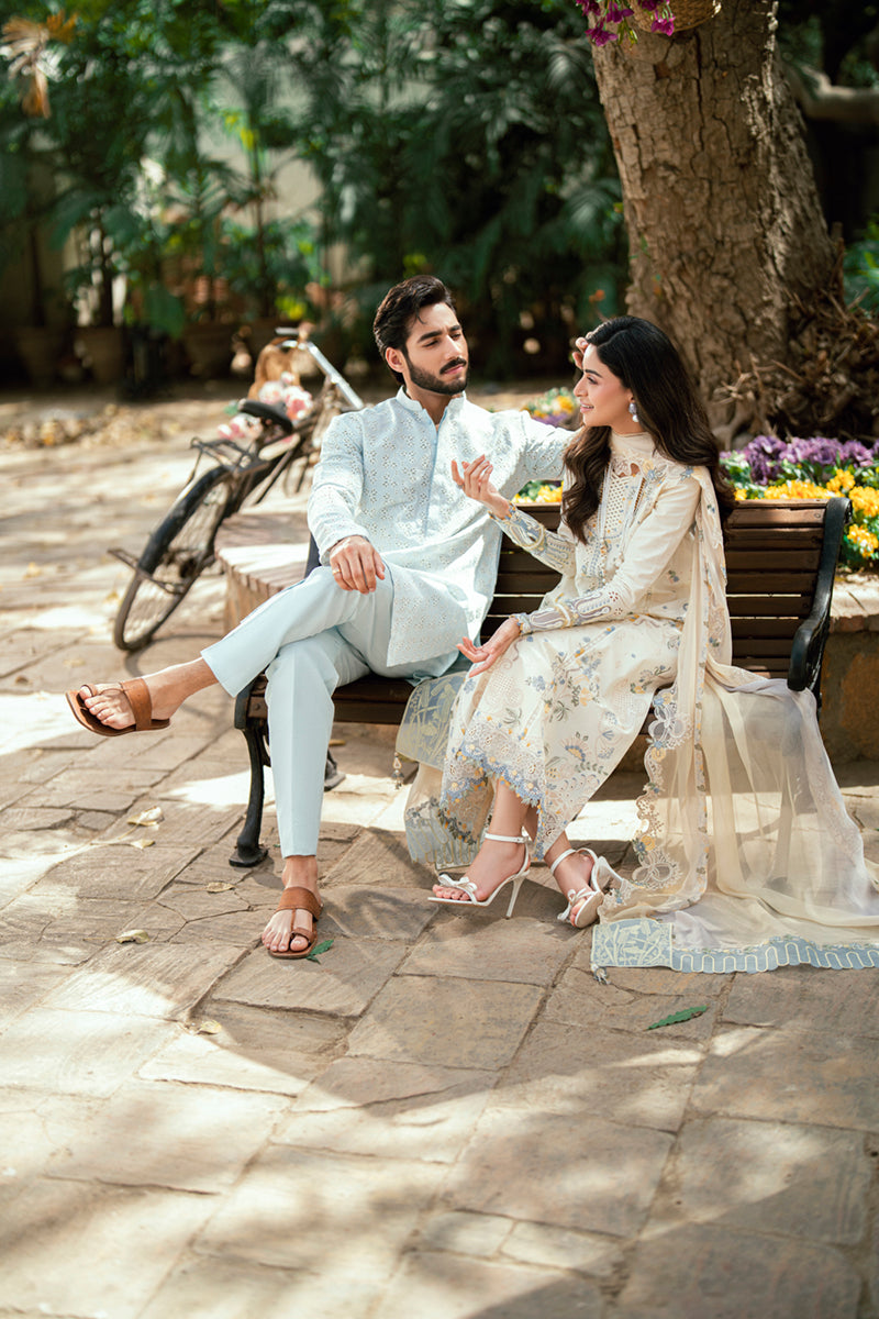 Qalamkar | Luxury Lawn Eid Edit | SB-09 Adeena - House Of Hania