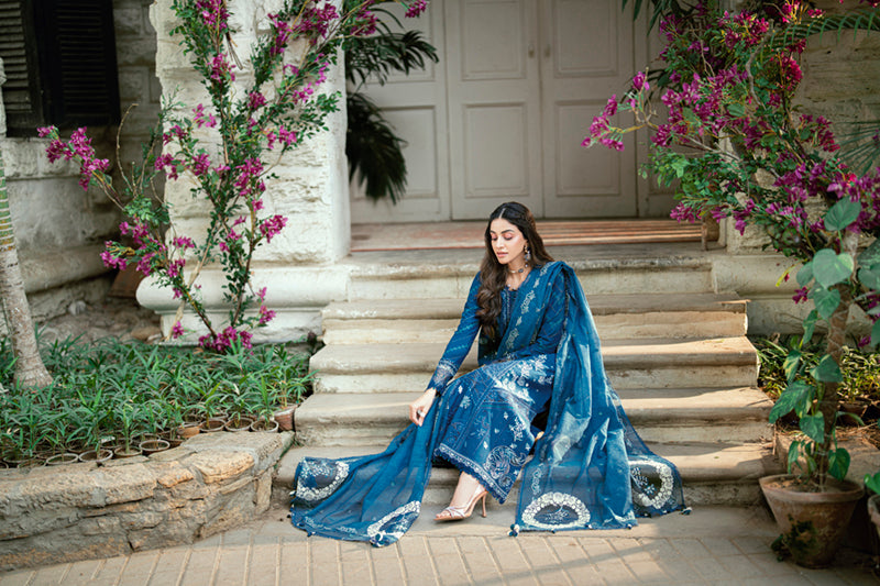 Qalamkar | Luxury Lawn Eid Edit | SB-11 Noray - House Of Hania
