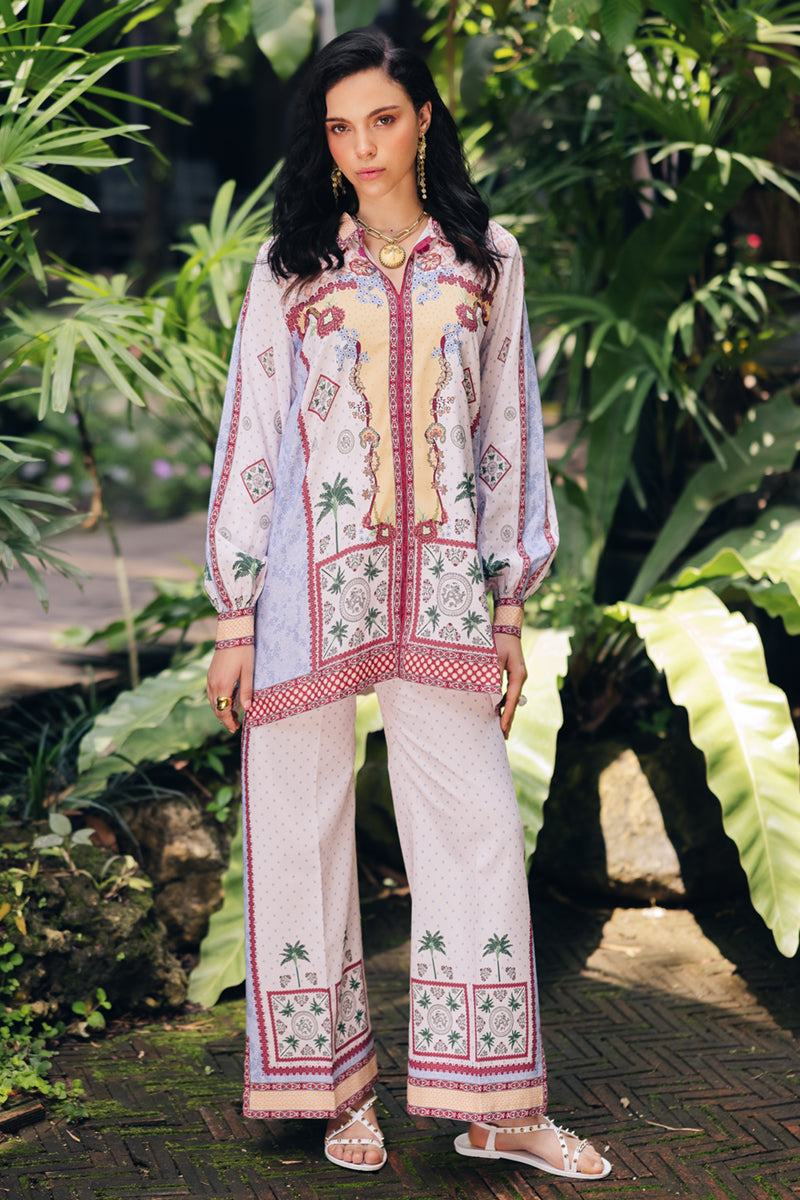 Qalamkar | Printed Co Ords 25 | OP-05 Rihana - House Of Hania