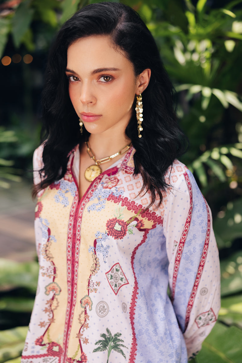 Qalamkar | Printed Co Ords 25 | OP-05 Rihana - House Of Hania