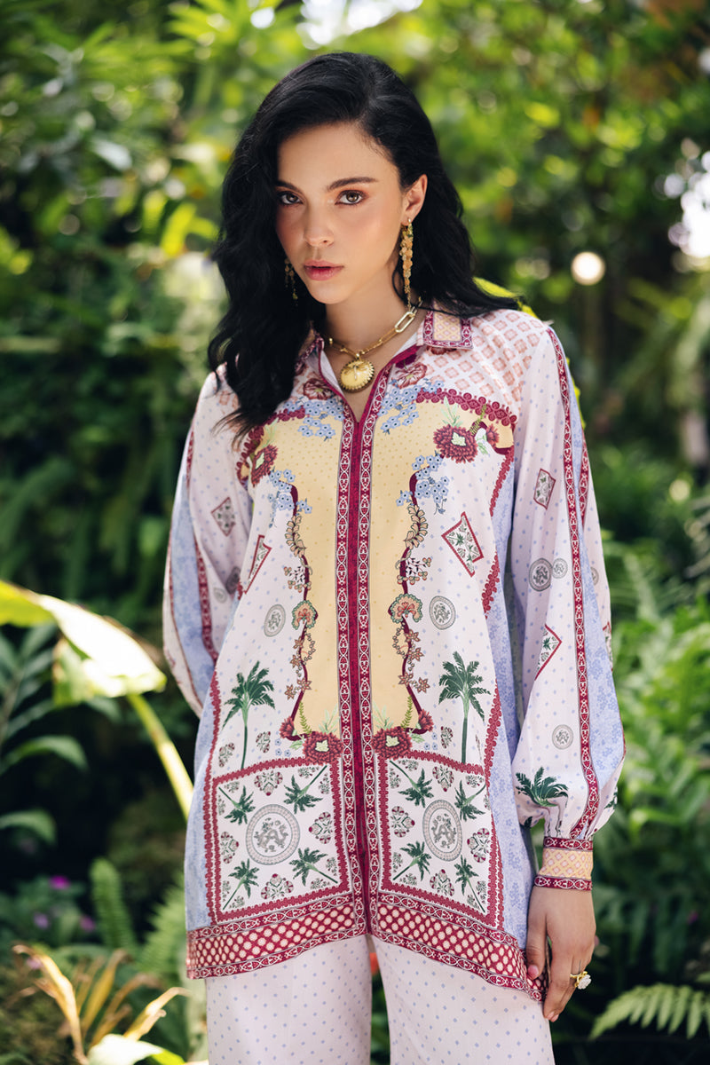 Qalamkar | Printed Co Ords 25 | OP-05 Rihana - House Of Hania
