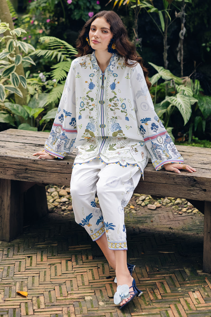 Qalamkar | Printed Co Ords 25 | OP-06 Ilsa - House Of Hania