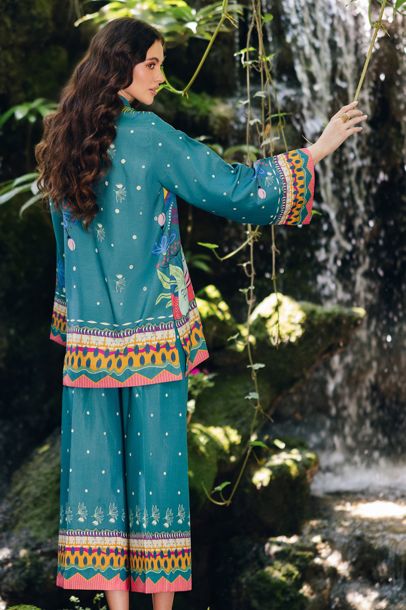 Qalamkar | Printed Co Ords 25 | OP-10 Liva - House Of Hania