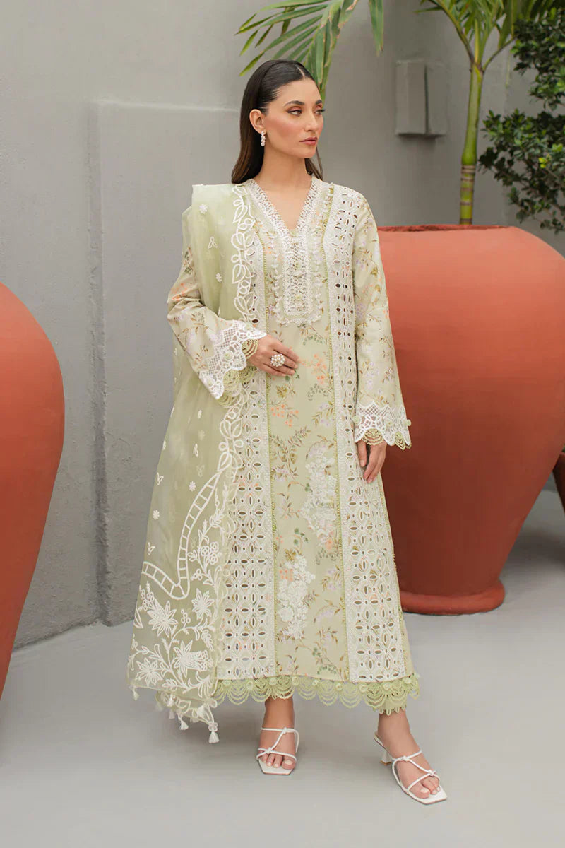Qalamkar | Q Line Lawn Collection | JK-01 EULALIA - House Of Hania