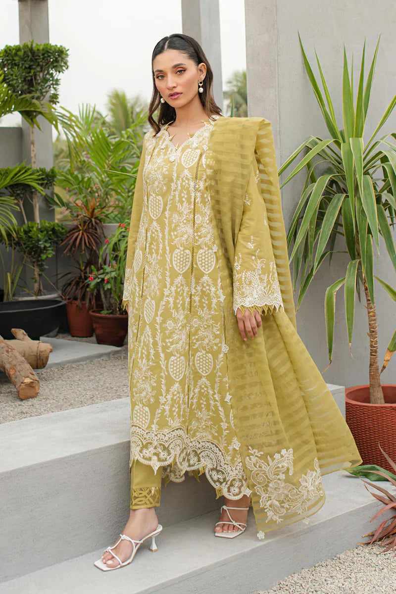 Qalamkar | Q Line Lawn Collection | JK-02 MELIS - House Of Hania