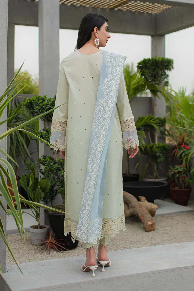 Qalamkar | Q Line Lawn Collection | JK-04 ASTER - House Of Hania