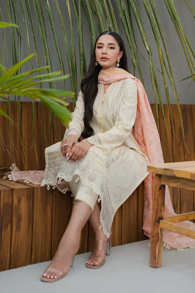 Qalamkar | Q Line Lawn Collection | JK-05 MELIORA - House Of Hania