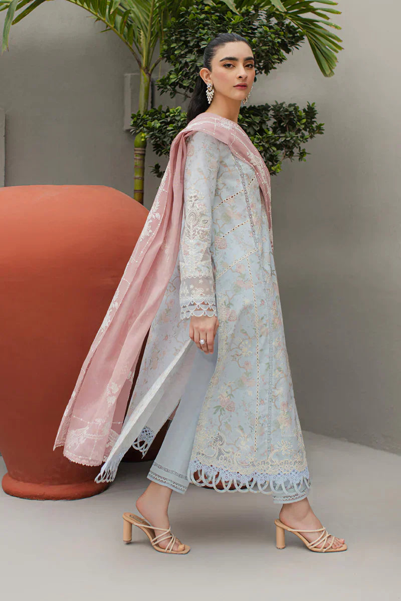 Qalamkar | Q Line Lawn Collection | JK-06 OCTAVIA - House Of Hania