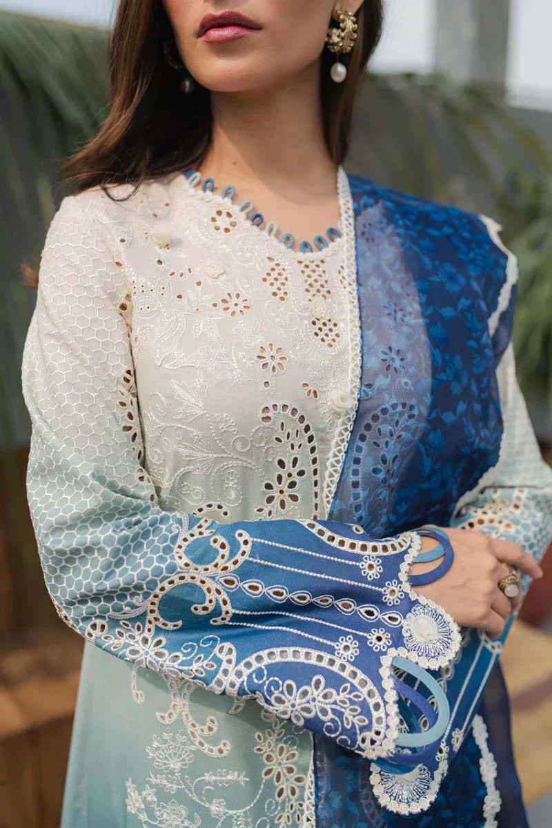 Qalamkar | Q Line Lawn Collection | JK-07 ELZA - House Of Hania