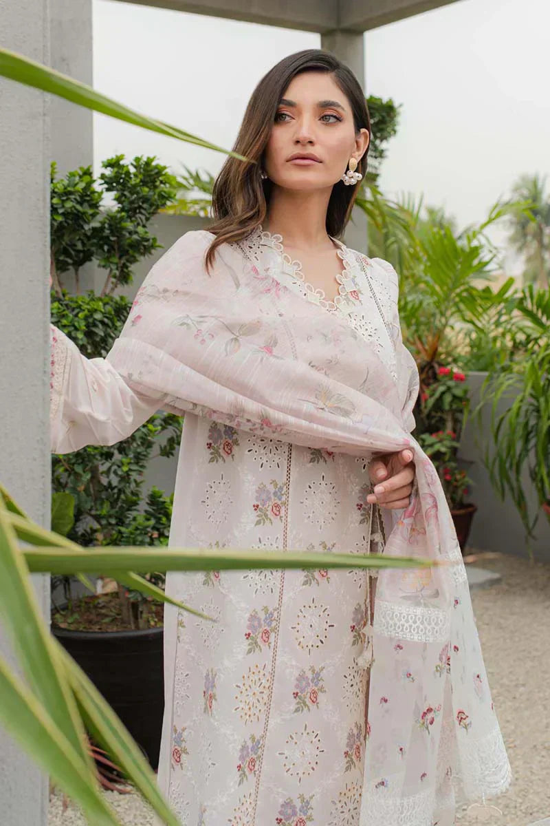 Qalamkar | Q Line Lawn Collection | JK-13 OPALINE - House Of Hania