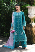 Qalamkar | Q Line Lawn Drop | RP-03 SAPPHIRE - House Of Hania