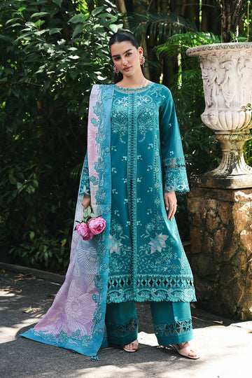 Qalamkar | Q Line Lawn Drop | RP-03 SAPPHIRE - House Of Hania