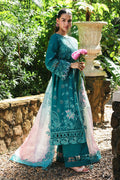 Qalamkar | Q Line Lawn Drop | RP-03 SAPPHIRE - House Of Hania