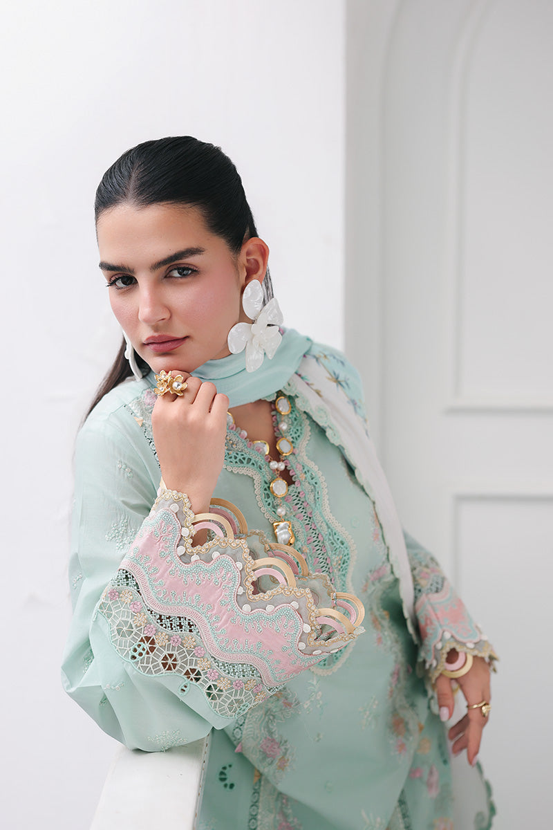Qalamkar | Q Line Lawn Drop | RP-05 RAHA - House Of Hania
