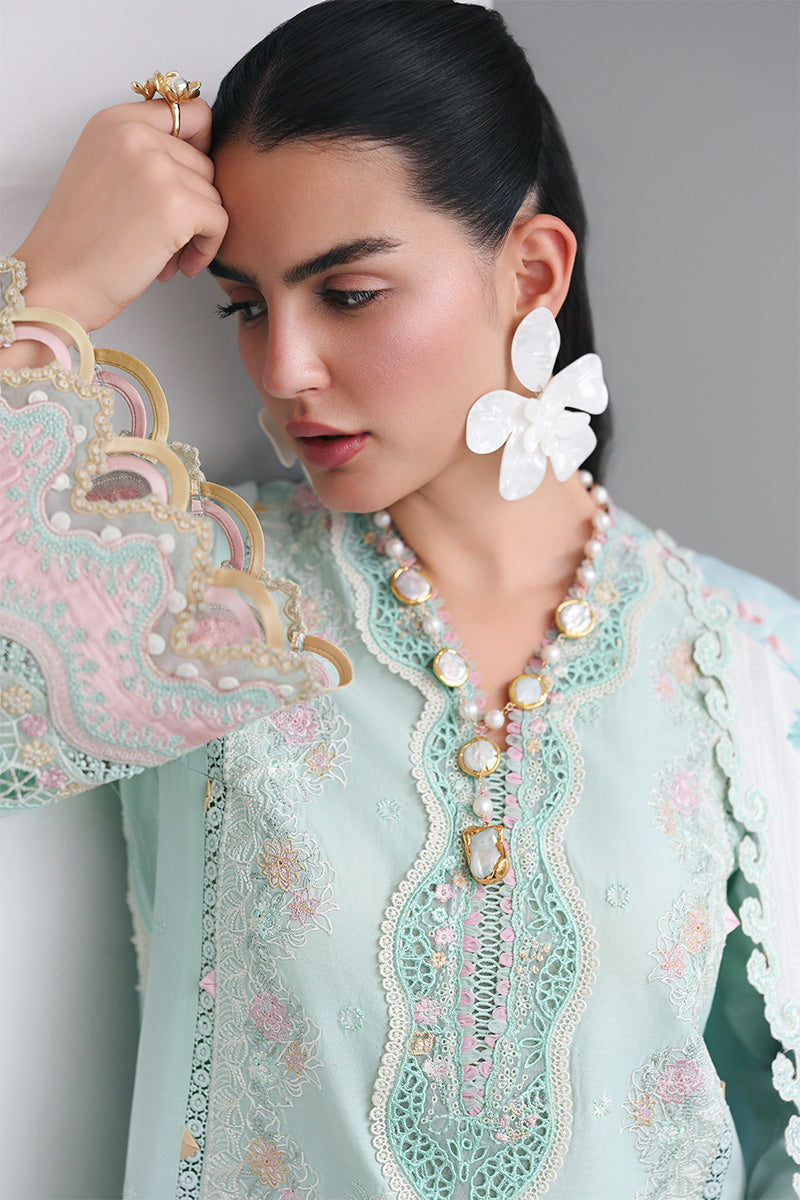 Qalamkar | Q Line Lawn Drop | RP-05 RAHA - House Of Hania