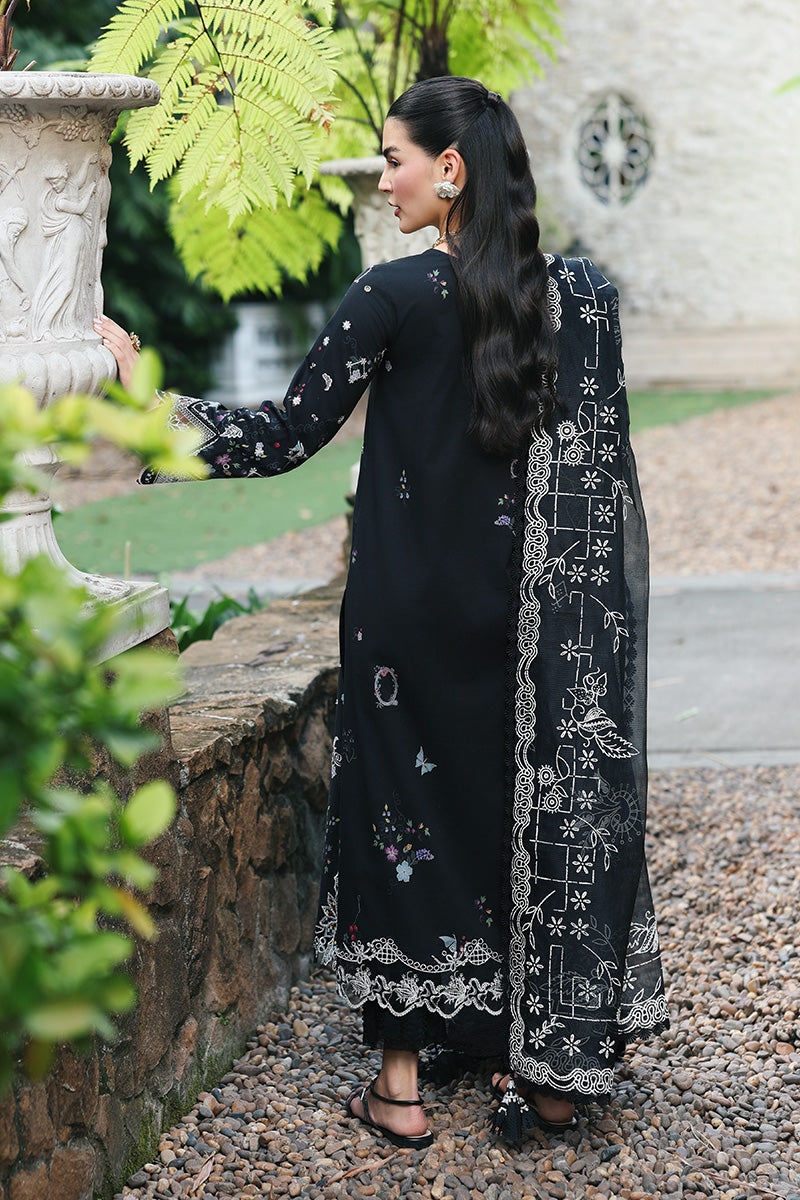 Qalamkar | Q Line Lawn Drop | RP-07 OBSIDIAN - House Of Hania
