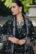 Qalamkar | Q Line Lawn Drop | RP-07 OBSIDIAN - House Of Hania