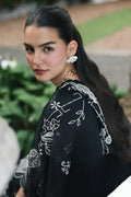 Qalamkar | Q Line Lawn Drop | RP-07 OBSIDIAN - House Of Hania