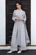 Qalamkar | Q Linen 25 | KL-02 HAZE - House Of Hania