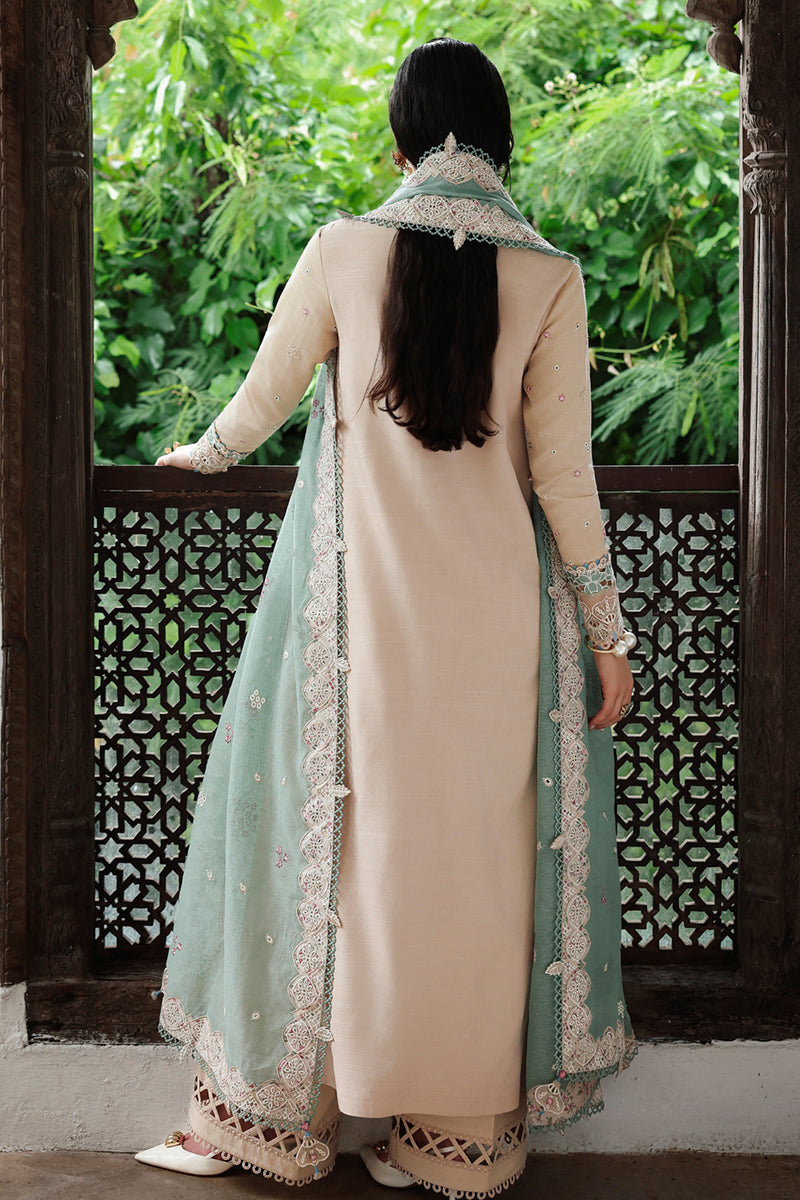 Qalamkar | Q Linen 25 | KL-07 WHISPER - House Of Hania