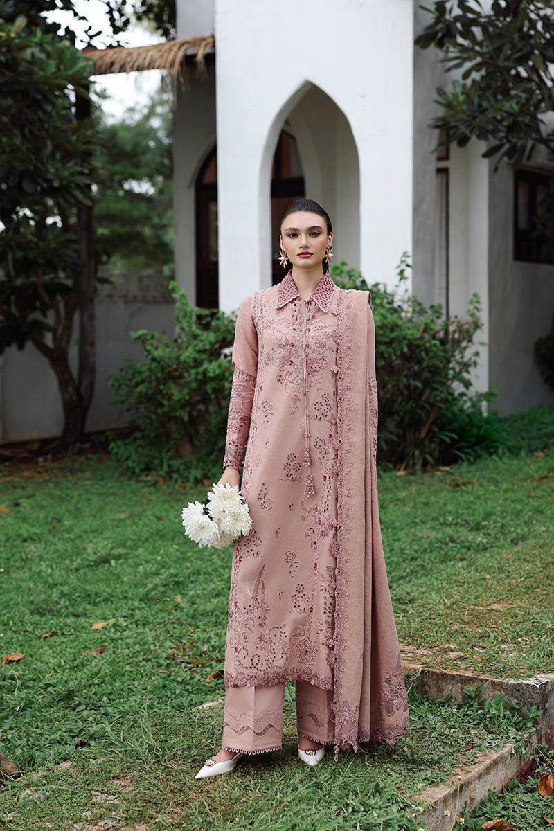 Qalamkar | Q Linen 25 | KL-08 VEIL - House Of Hania