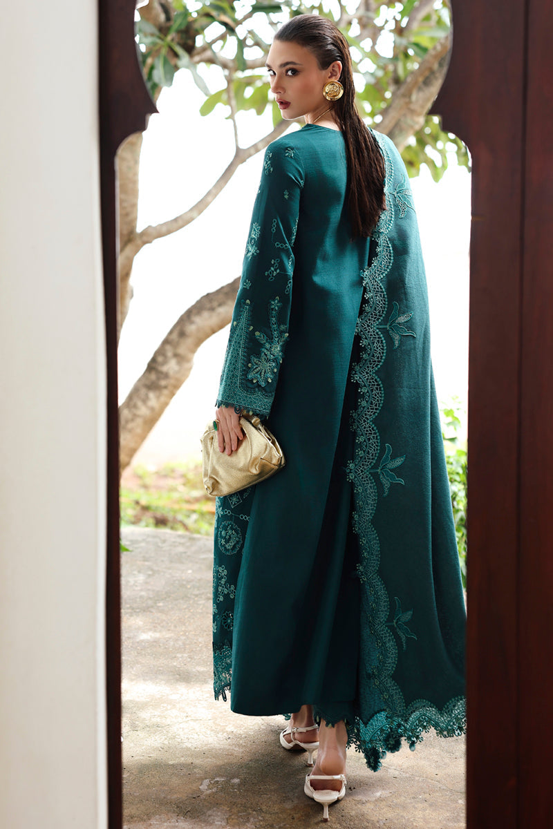 Qalamkar | Q Linen 25 | KL-11 MEADOW - House Of Hania