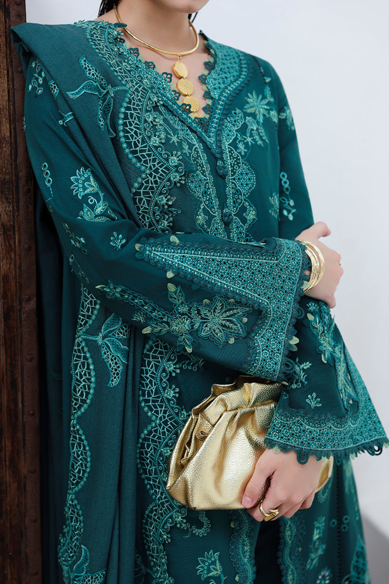 Qalamkar | Q Linen 25 | KL-11 MEADOW - House Of Hania
