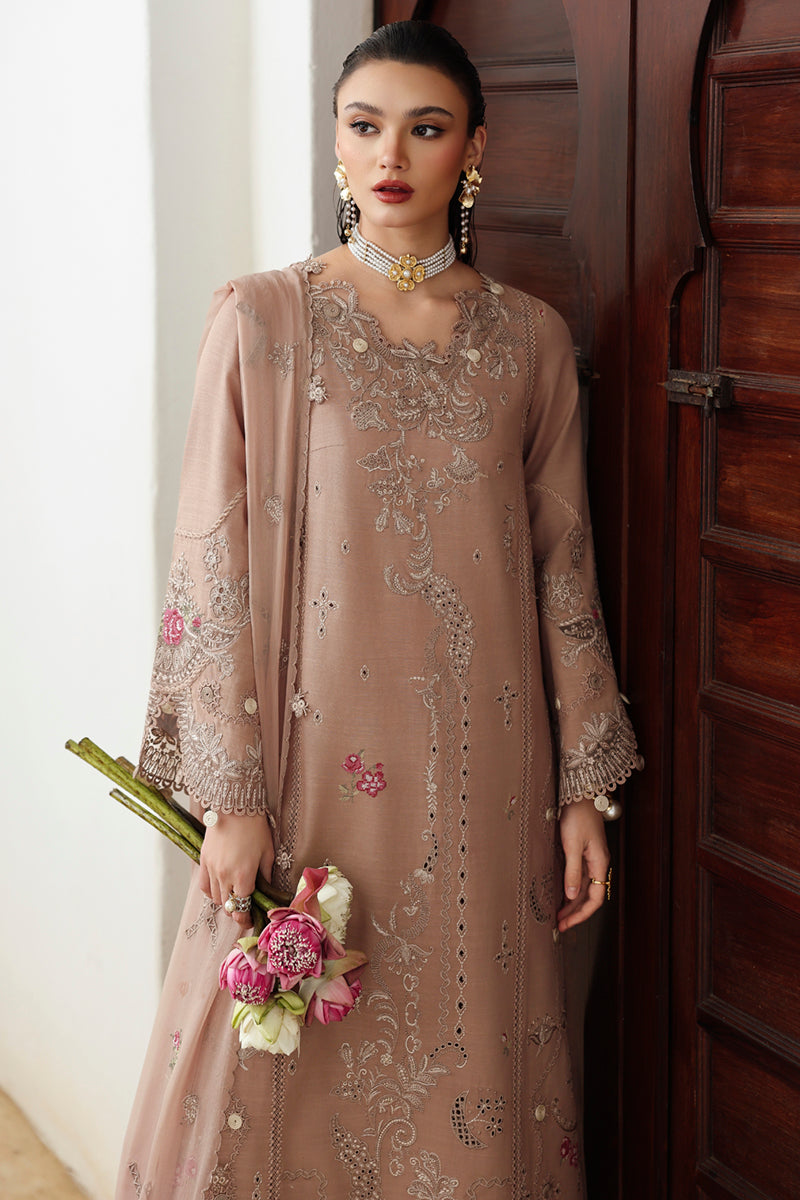 Qalamkar | Q Linen 25 | KL-14 DUSK - House Of Hania