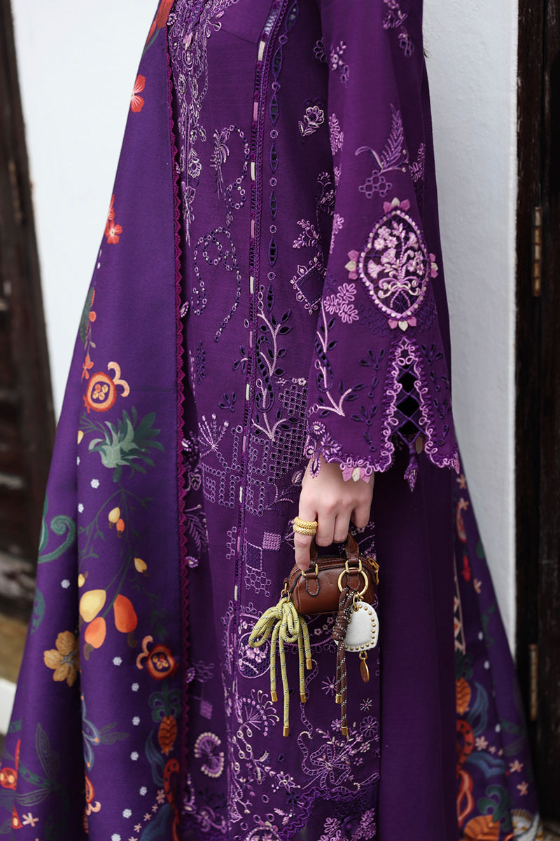 Qalamkar | Q Linen 25 | KL-15 IRIS - House Of Hania